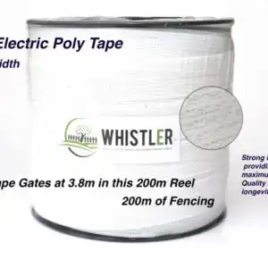 Fencing Tape Electric White High Quality 40mm 200 Metres x 2