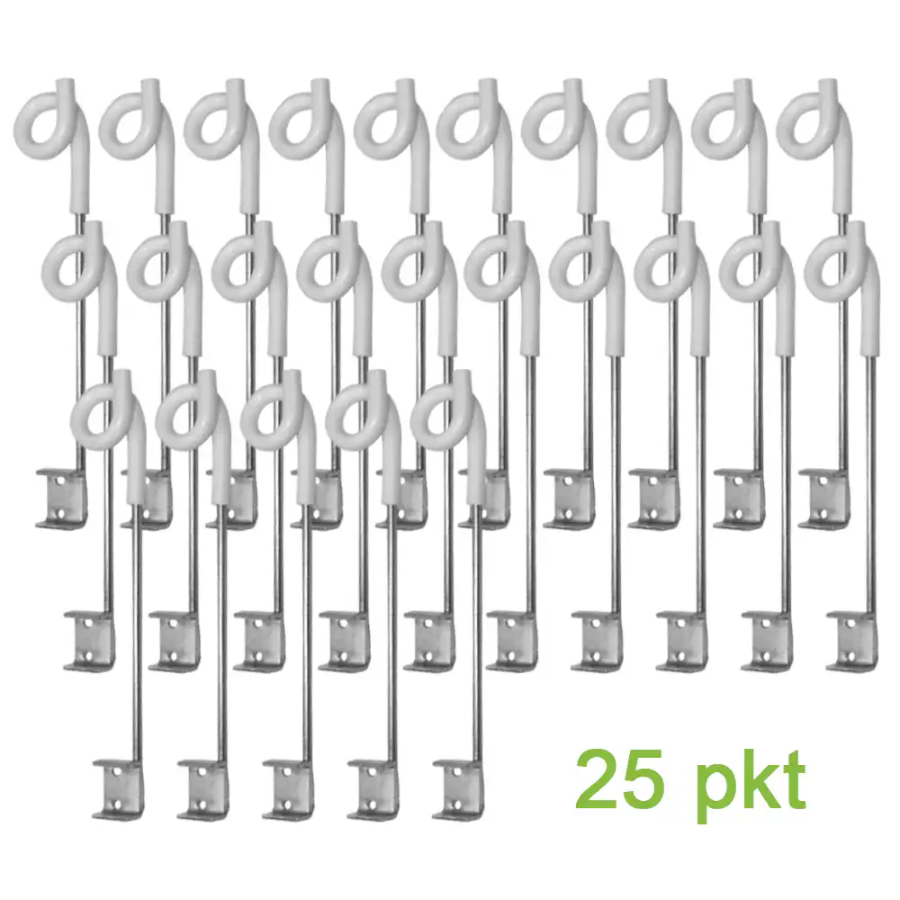 Electric Fence Pigtail Insulators 25 Pack 25cm offset - Image 7