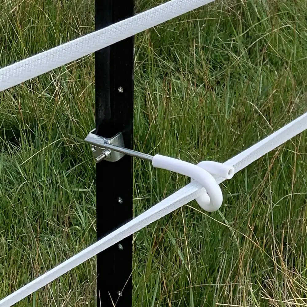 Electric Fence Pigtail Insulators 25 Pack 25cm offset - Image 3