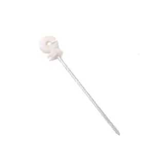 Electric Fence Off Set Ring Poly Rope Wire Insulator White 50PKT