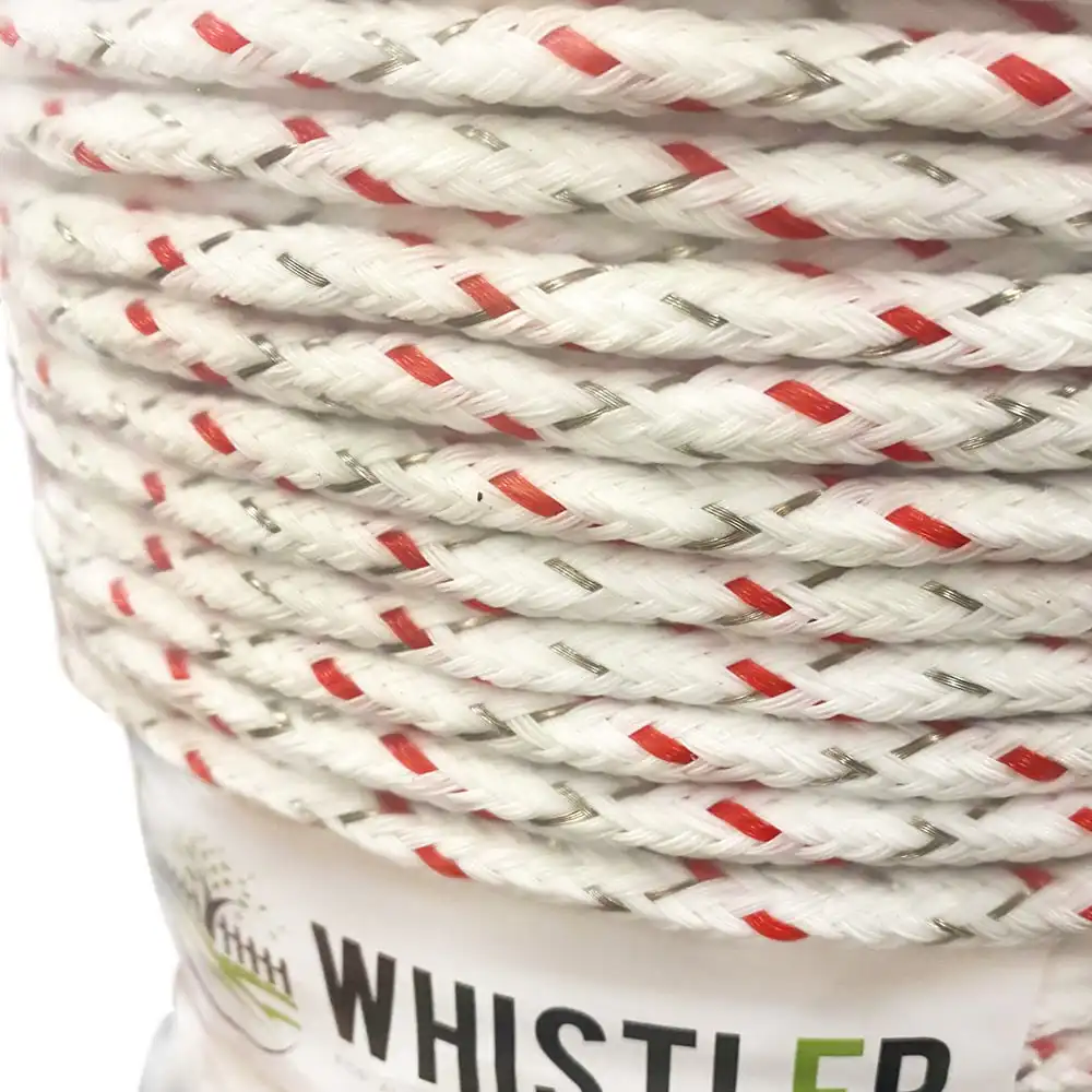 Electric Fence Poly Rope Closeup