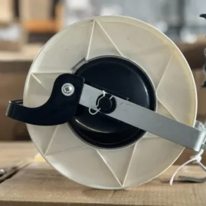 Side view of Whistler Farm Supplies Premium Electric 3:1 Reel